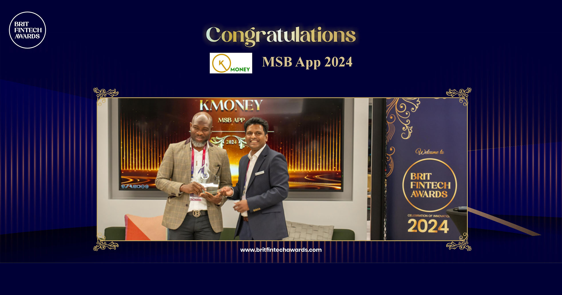 MSB App of the year 2024 at the Brit Fintech Awards